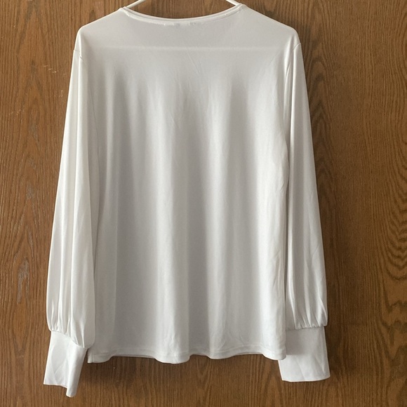 NWT Ann Taylor Size L LS peep hole on front top - Picture 6 of 9